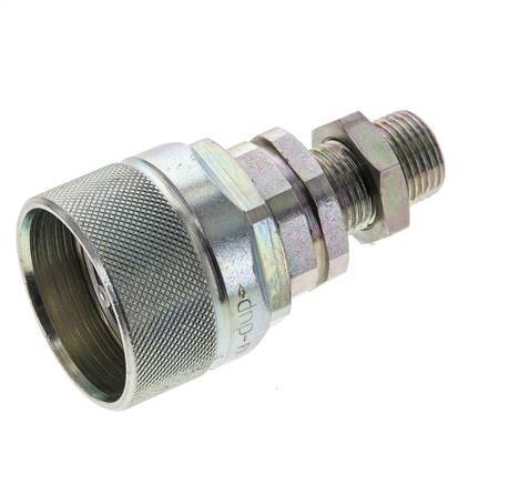 Steel DN 12.5 Hydraulic Coupling Plug 10 mm S Compression Ring Bulkhead ISO 14541/8434-1 D M36 x 2