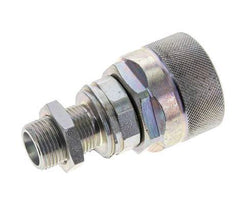 Steel DN 12.5 Hydraulic Coupling Plug 12 mm S Compression Ring Bulkhead ISO 14541/8434-1 D M36 x 2