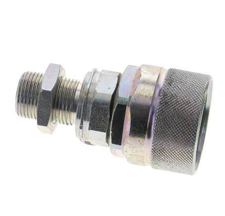 Steel DN 12.5 Hydraulic Coupling Plug 12 mm S Compression Ring Bulkhead ISO 14541/8434-1 D M36 x 2