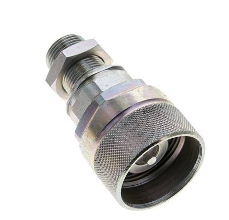 Steel DN 12.5 Hydraulic Coupling Plug 12 mm S Compression Ring Bulkhead ISO 14541/8434-1 D M36 x 2