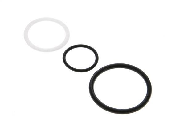 PTFE/NBR Seals Set for ISO 14541 Hydraulic Coupling (M 36 x 2 and 42 mm) [5 Pieces]