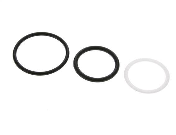 PTFE/NBR Seals Set for ISO 14541 Hydraulic Coupling (M 42 x 2 and 48 mm) [5 Pieces]