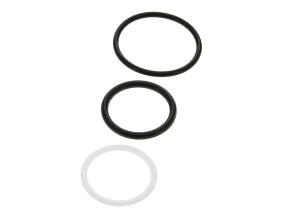 PTFE/NBR Seals Set for ISO 14541 Hydraulic Coupling (M 42 x 2 and 48 mm) [5 Pieces]