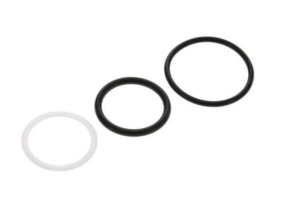 PTFE/NBR Seals Set for ISO 14541 Hydraulic Coupling (M 42 x 2 and 48 mm) [5 Pieces]
