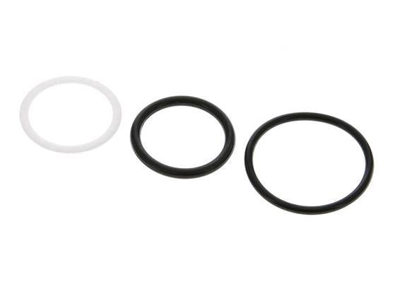 PTFE/NBR Seals Set for ISO 14541 Hydraulic Coupling (M 42 x 2 and 48 mm) [5 Pieces]