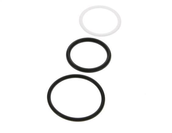 PTFE/NBR Seals Set for ISO 14541 Hydraulic Coupling (M 42 x 2 and 48 mm) [5 Pieces]
