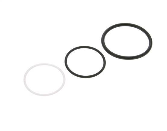 PTFE/NBR Seals Set for ISO 14541 Hydraulic Coupling (M 48 x 3 and 55 mm) [2 Pieces]