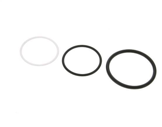 PTFE/NBR Seals Set for ISO 14541 Hydraulic Coupling (M 48 x 3 and 55 mm) [2 Pieces]