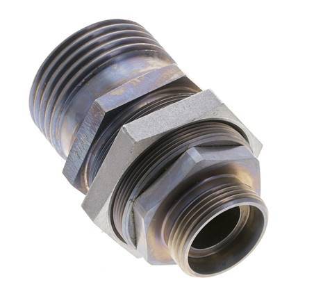 Steel Hydraulic Coupling Socket 28 mm L Cutting Ring ISO 14540/8434-1 D M54 x 4
