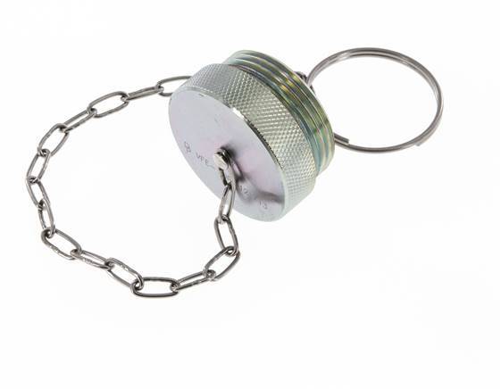 UNS 1-3/4"-10 Stahl-Staubschutzkappe für Kupplungsdose