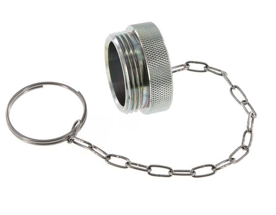 UNS 1-3/4"-10 Stahl-Staubschutzkappe für Kupplungsdose
