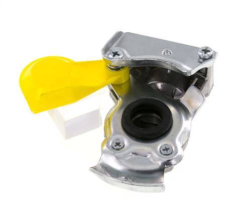 Control Yellow Aluminum Gladhand Coupling M22x1.5 Female Threads DIN 74342