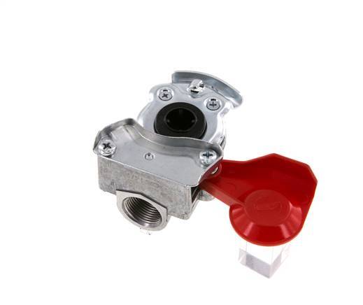 Supply Red Aluminum Gladhand Coupling M22x1.5 Female Threads DIN 74254