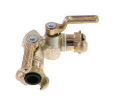 G 3/4'' Doppeldrosselventil Klauenkupplung DIN 3487 Gusseisen