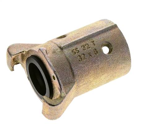 Sandstrahlkupplung 32x48 mm Schlauchanschluss Temperguss Kupplungslänge 136 mm