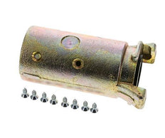 Sandstrahlkupplung 38x56 mm Schlauchanschluss Temperguss Kupplungslänge 136 mm