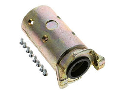 Sandstrahlkupplung 38x56 mm Schlauchanschluss Temperguss Kupplungslänge 136 mm