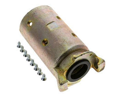 Sandstrahlkupplung 42x60 mm Schlauchanschluss Temperguss Kupplungslänge 137 mm