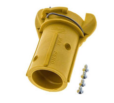 Sandstrahl-Kupplung 25x39 mm Schlauchanschluss Nylon-Kupplung Länge 110 mm