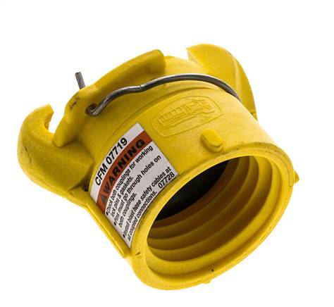 Sandstrahl-Kupplung 50 mm Innengewinde Nylon-Kupplung Länge 63 mm