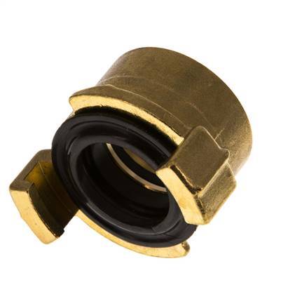 1'' Weibliche GEKA Gartenschlauch-Messing-Kupplung [2 Stück]