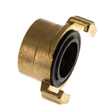 1'' Weibliche GEKA Gartenschlauch-Messing-Kupplung [2 Stück]