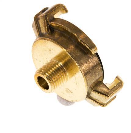 1/4'' Male GEKA Gartenschlauch Messing-Kupplung [2 Stück]