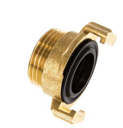 1'' Male GEKA Gartenschlauch Messing-Kupplung [2 Stück]