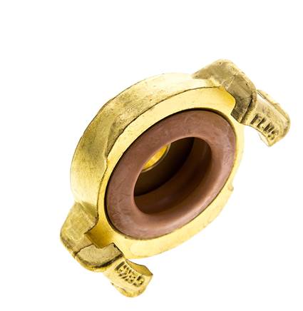 3/8'' GEKA-Gartenschlauch-Messingkupplung KTW