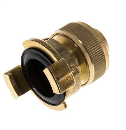 19 mm (3/4'') Hose Barb GEKA Gartenschlauch Messingkupplung Überwurfmutter