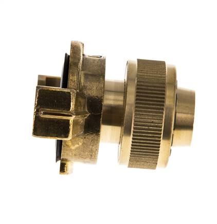 19 mm (3/4'') Hose Barb GEKA Gartenschlauch Messingkupplung Überwurfmutter