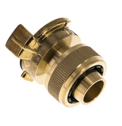 19 mm (3/4'') Hose Barb GEKA Gartenschlauch Messingkupplung Überwurfmutter