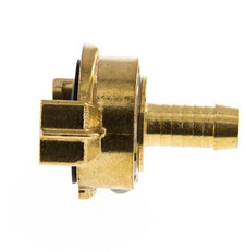 13 mm (1/2'') Hose Barb GEKA Gartenschlauch Messingkupplung Drehbar im entkuppelten Zustand
