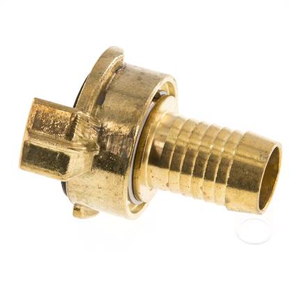 19 mm (3/4'') Hose Barb GEKA Gartenschlauch Messingkupplung Drehbar im entkuppelten Zustand