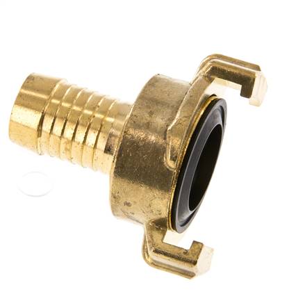 19 mm (3/4'') Hose Barb GEKA Gartenschlauch Messingkupplung Drehbar im entkuppelten Zustand