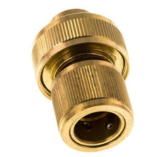 Messing GARDENA Style Schlauchverbinder 19 mm (3/4") Wasserstop