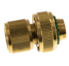 Messing GARDENA Style Schlauchverbinder 19 mm (3/4") Wasserstop