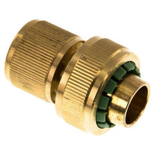 Messing GARDENA Style Schlauchverbinder 19 mm (3/4") Wasserstop