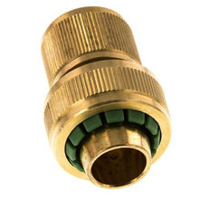 Messing GARDENA Style Schlauchverbinder 19 mm (3/4") Wasserstop