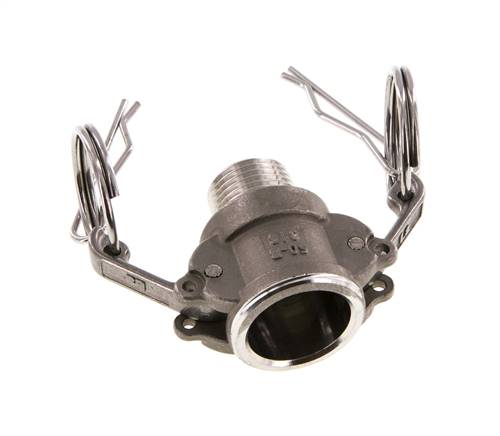 Camlock DN 15 (1/2'') Edelstahlkupplung R 1/2'' Außengewinde Typ B MIL-C-27487
