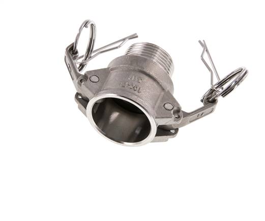 Camlock DN 25 (1'') Edelstahlkupplung R 1'' Außengewinde Typ B MIL-C-27487