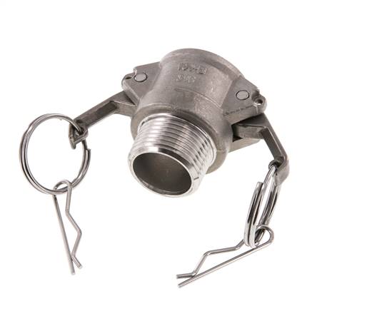 Camlock DN 25 (1'') Edelstahlkupplung R 1'' Außengewinde Typ B MIL-C-27487