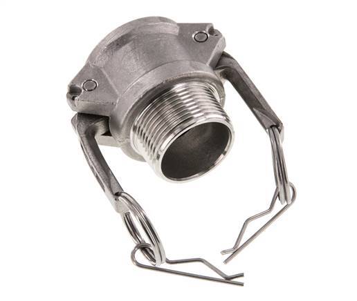 Camlock DN 32 (1 1/4'') Edelstahlkupplung R 1 1/4'' Außengewinde Typ B MIL-C-27487
