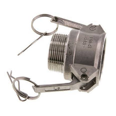 Camlock DN 40 (1 1/2'') Edelstahlkupplung R 1 1/2'' Außengewinde Typ B MIL-C-27487