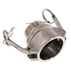 Camlock DN 40 (1 1/2'') Edelstahlkupplung R 1 1/2'' Außengewinde Typ B MIL-C-27487