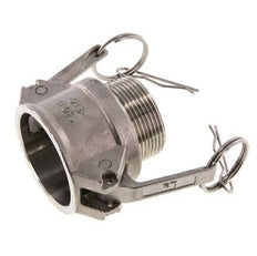 Camlock DN 40 (1 1/2'') Edelstahlkupplung R 1 1/2'' Außengewinde Typ B MIL-C-27487