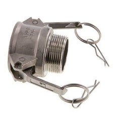 Camlock DN 40 (1 1/2'') Edelstahlkupplung R 1 1/2'' Außengewinde Typ B MIL-C-27487