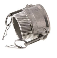 Camlock DN 60 (2 1/2'') Stainless Steel Coupling R 2 1/2'' Male Thread Type B MIL-C-27487