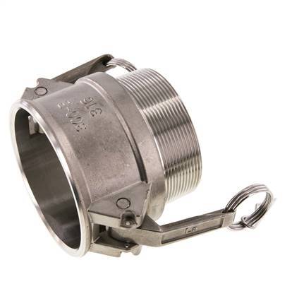 Camlock DN 75 (3'') Edelstahlkupplung R 3'' Außengewinde Typ B MIL-C-27487