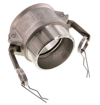 Camlock DN 75 (3'') Edelstahlkupplung R 3'' Außengewinde Typ B MIL-C-27487